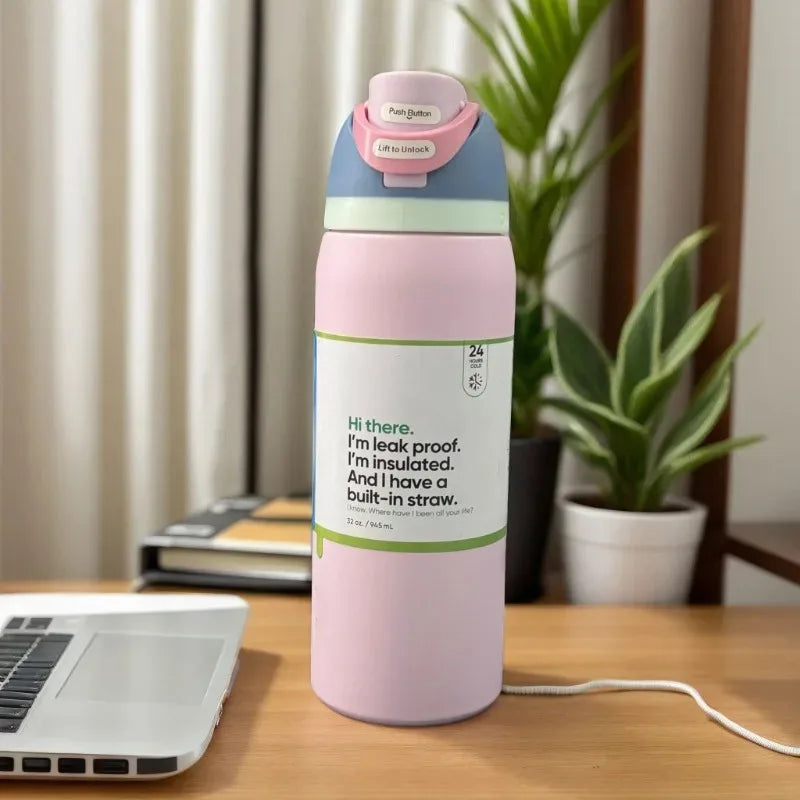 304 Stainless Steel 32oz Vacuum Insulated Sports Water Bottle