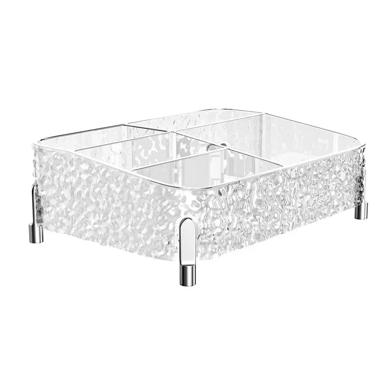 Glacier-print Desktop Makeup Organizer
